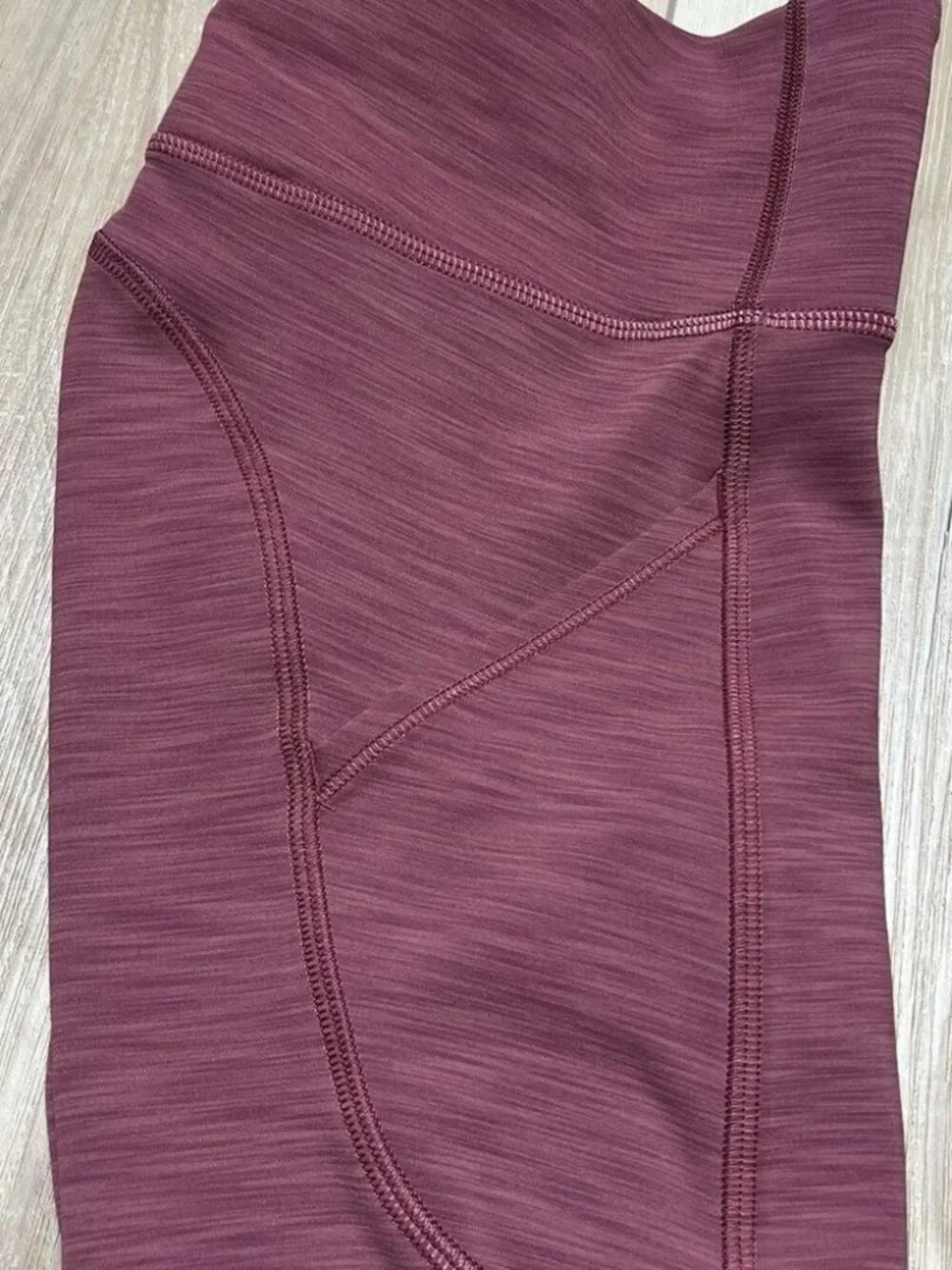Lululemon Heathered Mulled Wine Invigorate High-Rise Leggings - Size 0